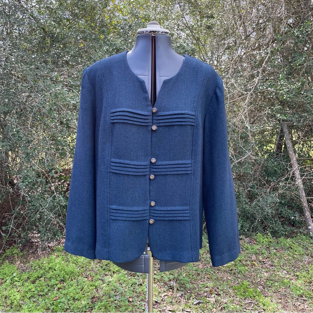 Blue Kari Blazer Sz 16